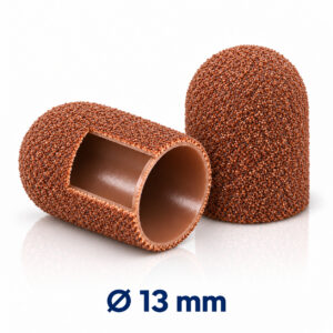 Slijpkapje / Schuurkapjes Rond 13 mm Kunststof Bruin 80 Grit ( Grof )