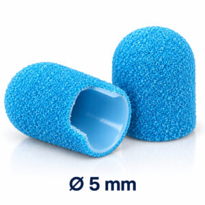 Slijpkapje / Schuurkapjes Rond 5 mm Kunststof Blauw 100 Grit ( Middel )