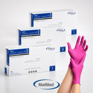 MAIMED NITRILE POEDERVRIJ PINK MAAT S