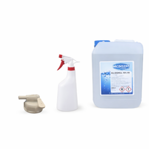 Medisept Cleaning Pakket - 1 x Alcohol 70% - 1 x Sprayfles - 1 x Aftapkraan